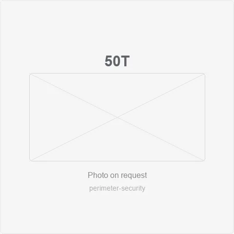 50T 50cm stainless steel t-bracket (3/4-beam) for perimeter security - RainboParts