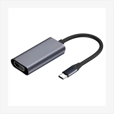 Adapter-TPC-DP-GY usb type-c to displayport + hdmi adapter (grey, 4k) for poe adapters - RainboParts