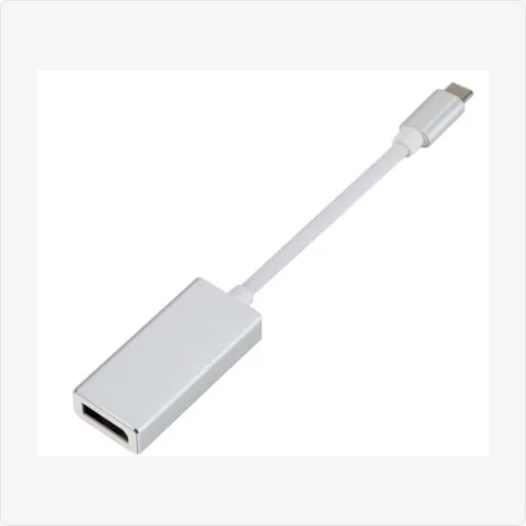 Adapter-TPC-DP-SL usb type-c to displayport adapter (silver, 4k, usb 3.1) for poe adapters - RainboParts