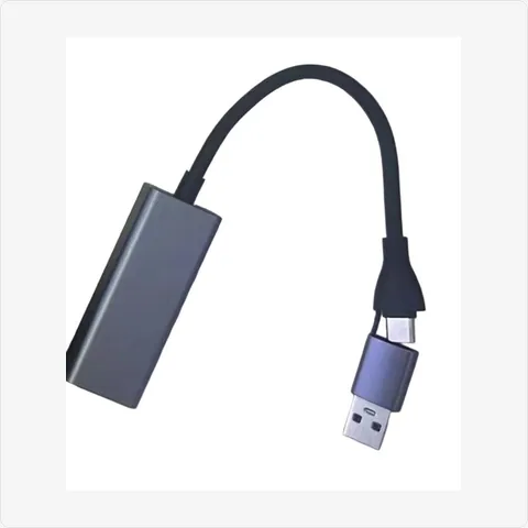 Adapter-USB-C-Gigabit-GY usb 3.0 + type-c to rj45 gigabit ethernet adapter for poe adapters - RainboParts
