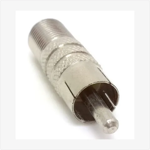 Audio-Male-to-F-Female audio male to f-type female adapter for cctv connectors - RainboParts