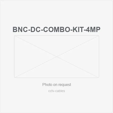 BNC-DC-Combo-Kit-4MP for cctv cables - RainboParts
