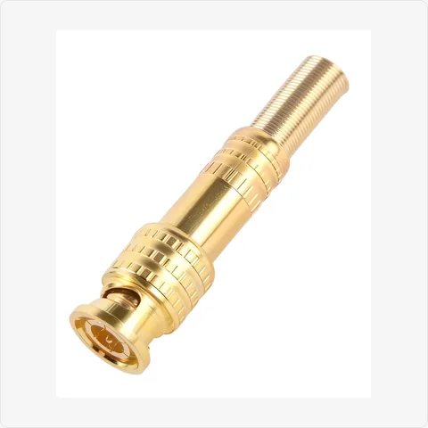 BNC-GD-M gold plated bnc male connector for cctv connectors - RainboParts