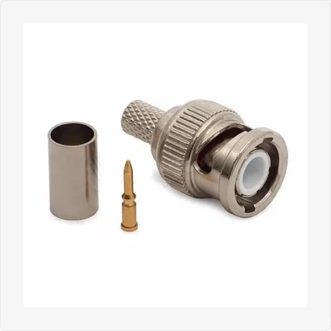 BNC-Male-ColdPress/Crimp-3Pcs bnc male cold press/crimp connector (3-piece set) for cctv connectors - RainboParts