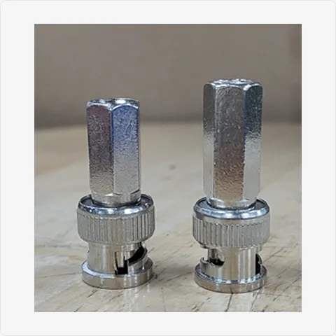 BNC-Male-Hex-Long bnc male connector with long hex nut (rg59/rg60) for cctv connectors - RainboParts