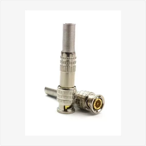 BNC-US-M bnc male connector with spring (us type) for cctv connectors - RainboParts