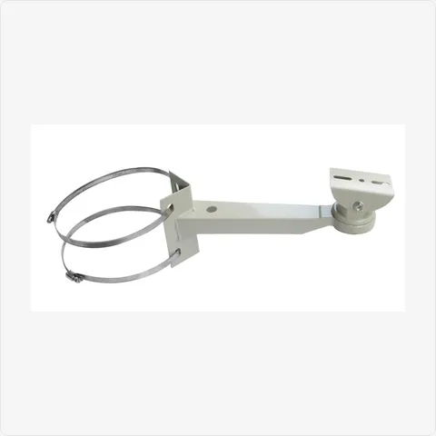 BRACKET-02-PM-AL pole mount bracket 02 (300mm, white, with 2 hoops) for mounting brackets - RainboParts