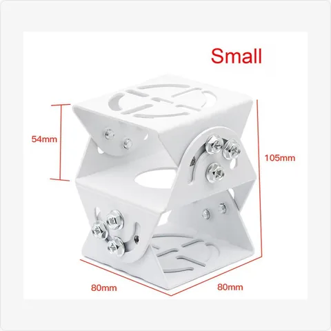 BRACKET-3D-S 3d double-layer universal bracket small (110mm, white) for mounting brackets - RainboParts