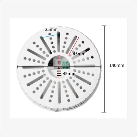 BRACKET-DISK-2A model 2a round ceiling mount bracket (140mm dia., white) for mounting brackets - RainboParts
