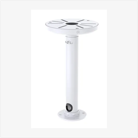 BRACKET-DOME-I-AL-20CM aluminum alloy type i dome camera ceiling mount (white) feature:
color: white; material: premium aluminum alloy; straight pendant design for indoor/outdoor ceiling installation; universal base compatible with most dome cameras;
built-in cable management for a clean look for mounting brackets - RainboParts