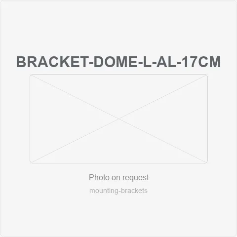 BRACKET-DOME-L-AL-17CM aluminum alloy type l dome camera wall mount (white) feature:
color: white; material: durable aluminum alloy; l-shaped bend design to extend camera away from wall corners; ventilated base design for heat dissipation; easy to install with complete accessories for mounting brackets - RainboParts