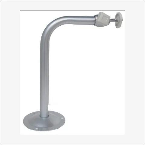 BRACKET-L-06D-AL l-shaped / curved aluminum camera bracket 06d (220x150mm, silver grey) for mounting brackets - RainboParts