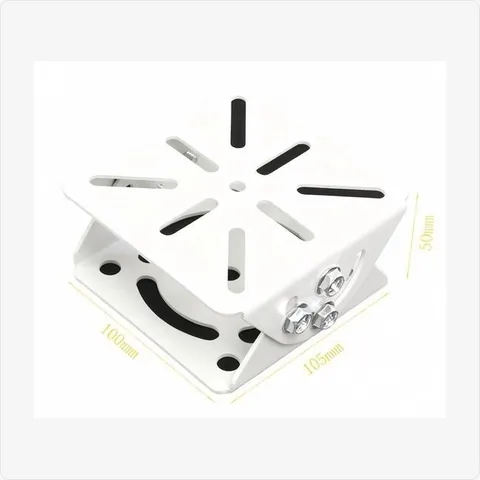 BRACKET-RICE-M rice-shaped multi-hole universal bracket (50mm, white) for mounting brackets - RainboParts