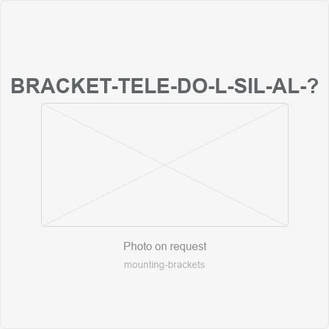 BRACKET-TELE-DO-L-SIL-AL-30-60CM for mounting brackets - RainboParts