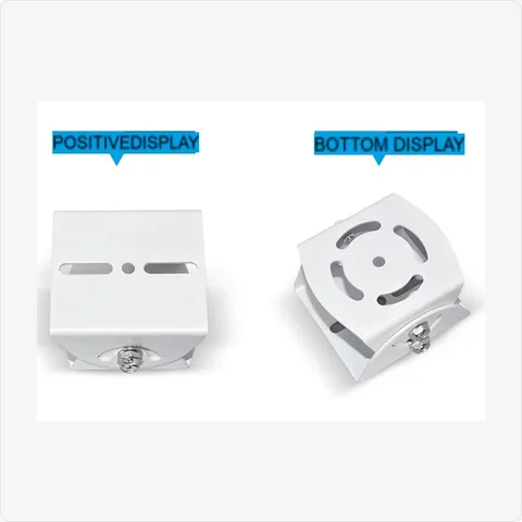 BRACKET-UNI-AL aluminum alloy middle universal joint mount (50mm, white) for mounting brackets - RainboParts