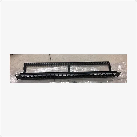 Cable-Panel-Dense-Slots 1u rack cable management panel with tie slots for cctv connectors - RainboParts