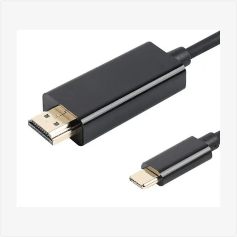 Cable-TC-HDMI-1.8M-BK usb c to hdmi cable 1.8m (matte black, 4k, 10gbps) for poe adapters - RainboParts