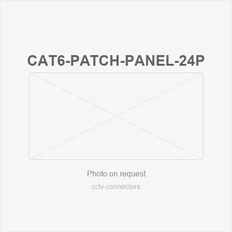 Cat6-Patch-Panel-24P cat6 24-port utp patch panel with cable management for cctv connectors - RainboParts