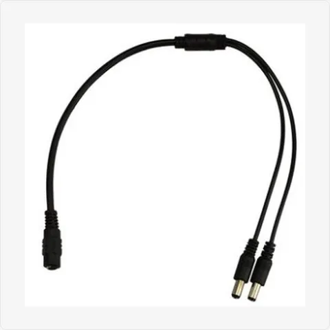 DC-1-to-2-Splitter dc 1 to 2 way power splitter cable for cctv cables - RainboParts