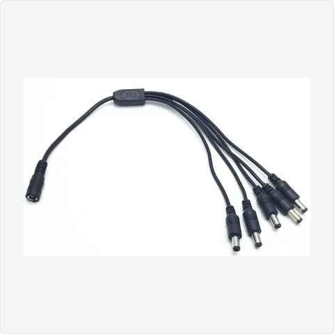 DC-1-to-5-Splitter dc 1 to 5 way power splitter cable for cctv cables - RainboParts