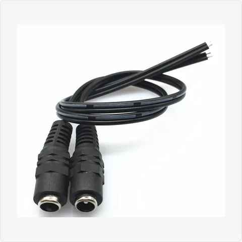 DC-Bamboo-Female dc bamboo style female power cable for cctv cables - RainboParts