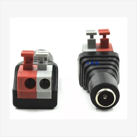 DC-Female-Push dc female push terminal connector for cctv connectors - RainboParts
