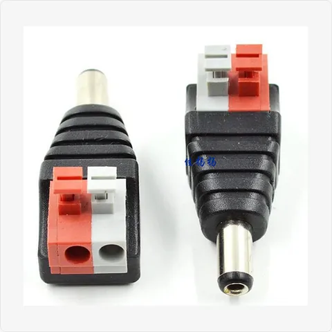 DC-Male-Push dc male push terminal connector for cctv connectors - RainboParts