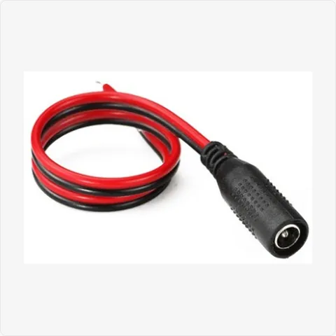 DC-Red-Black-Female dc red black female power cable for cctv cables - RainboParts