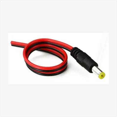 DC-Red-Black-Male dc red black male power cable for cctv cables - RainboParts