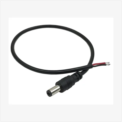 DC-Round-Male dc round male power cable for cctv cables - RainboParts