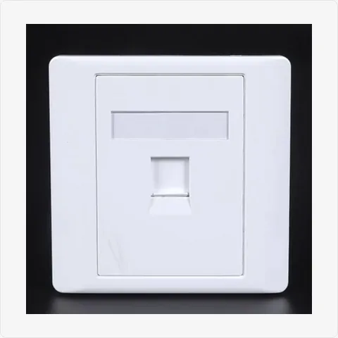 Faceplate-1Port 1-port keystone wall faceplate for cctv connectors - RainboParts