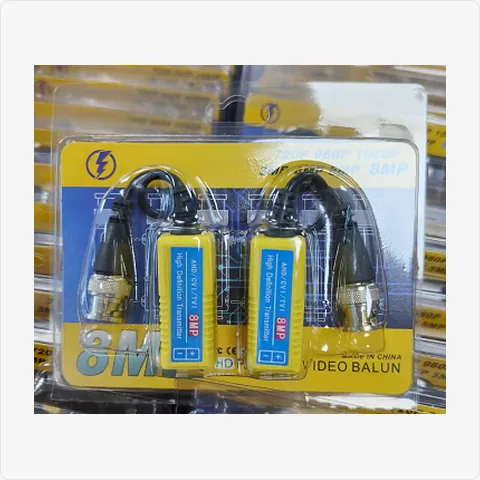 FY01-Yellow hd video balun 8mp/4k yellow push-in (fy01) for video baluns - RainboParts