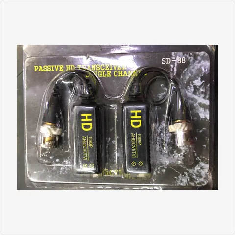 FY02-Black hd video balun 1080p black push-in bnc (fy02) for video baluns - RainboParts