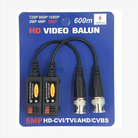 FY05 hd video balun 5mp push-in bnc (fy05) for video baluns - RainboParts