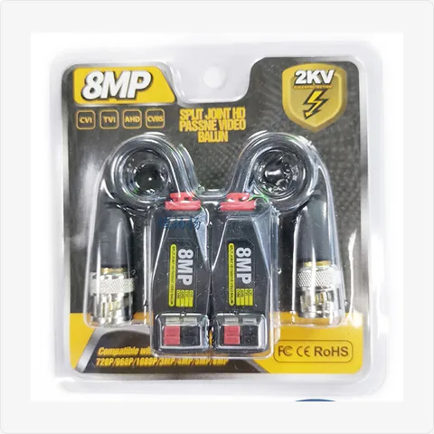 FY08 hd video balun 8mp/4k with push-in bnc (fy08) for video baluns - RainboParts