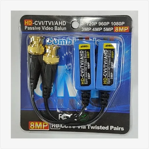 FY09-Gold hd video balun 8mp/4k gold plated bnc (fy09) for video baluns - RainboParts