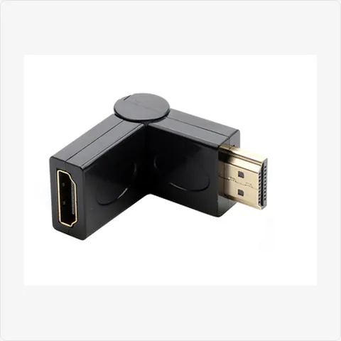 HDMI-Male-to-Female-180D hdmi male to female 180 degree rotating adapter for cctv connectors - RainboParts