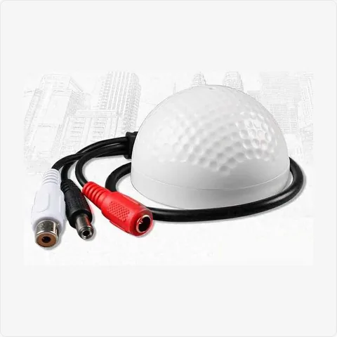 MIC-MUSH-3H mushroom cctv microphone with 3 rca heads for cctv microphone - RainboParts