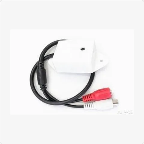 MIC-WP-2H waterproof cctv microphone with 2 rca heads for cctv microphone - RainboParts