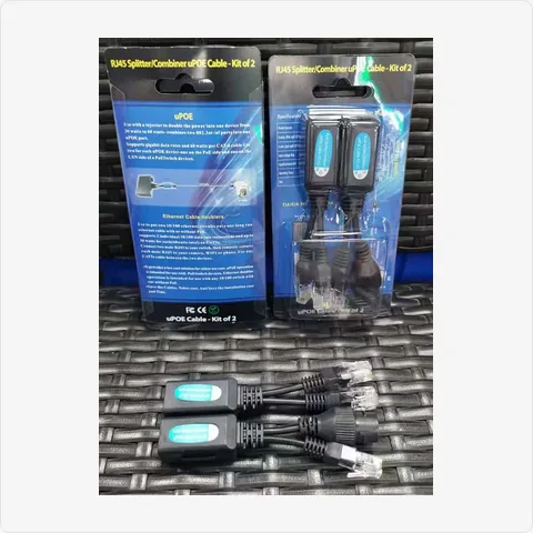 PoE-Combiner-BK poe combiner / injector (black) for poe adapters - RainboParts