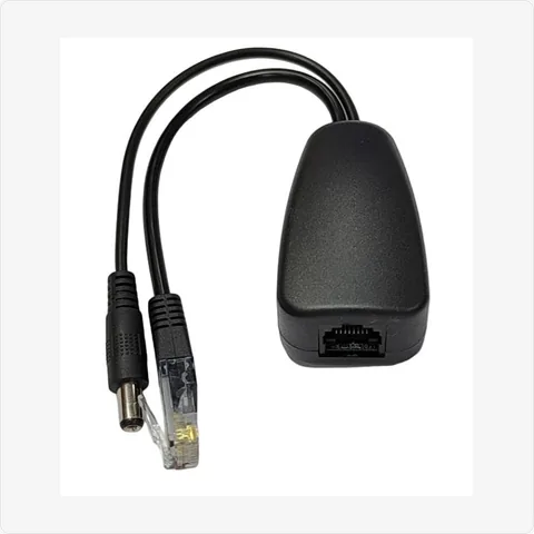 PoE-Splitter-24V-BK poe splitter 24v output (100m) for poe adapters - RainboParts