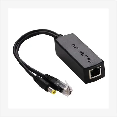 PoE-Splitter-48V-BK poe splitter 48v output (100m) for poe adapters - RainboParts