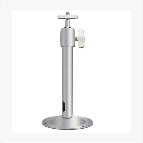 RACKET-I-05D-AL i-type aluminum security camera bracket 05d (240mm height, silver grey) for mounting brackets - RainboParts