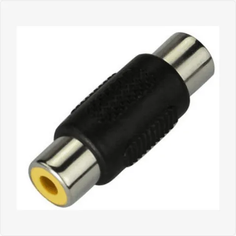 RCA-F-F-Coupler rca female to female coupler for cctv connectors - RainboParts