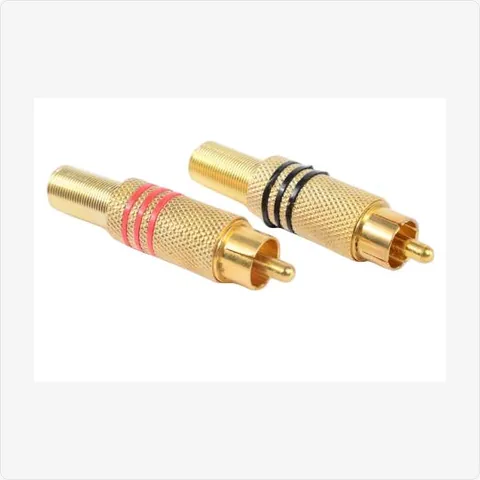 RCA-Solderless rca male connector (solderless) for cctv connectors - RainboParts