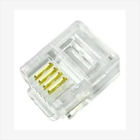 RJ11-6P4C rj11 6p4c telephone modular plug for cctv connectors - RainboParts