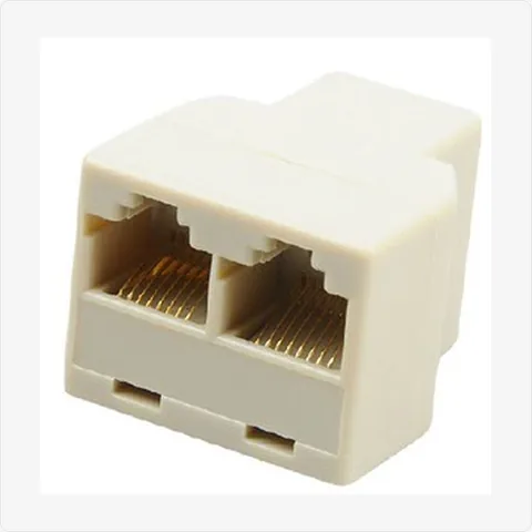 RJ45-1to2-Coupler ethernet cable splitter adapter for cctv connectors - RainboParts