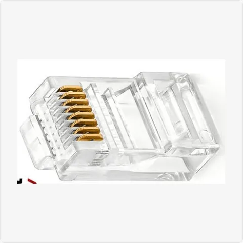 RJ45-6U rj45 cat6 connector (6u gold plated) for cctv connectors - RainboParts