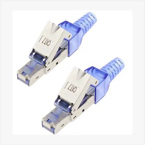 RJ45-Cat7-SFTP-2 cat7 rj45 shielded connector with strain relief for cctv connectors - RainboParts