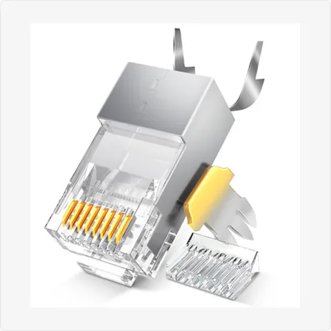 RJ45-Cat7-SFTP cat7 rj45 shielded connector with strain relief for cctv connectors - RainboParts